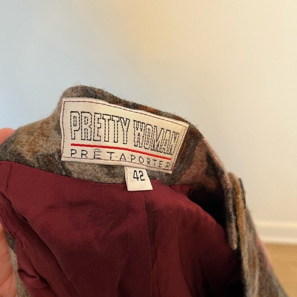 Vintage Floral Patterned Skirt Multicolor autumnal patchwork jacquard sz 42 - Picture 5 of 6